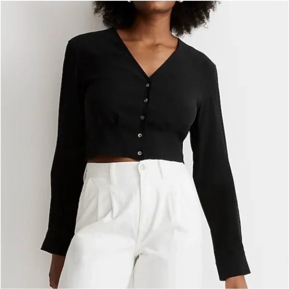 Madewell | Black Button-Up Women's Top
